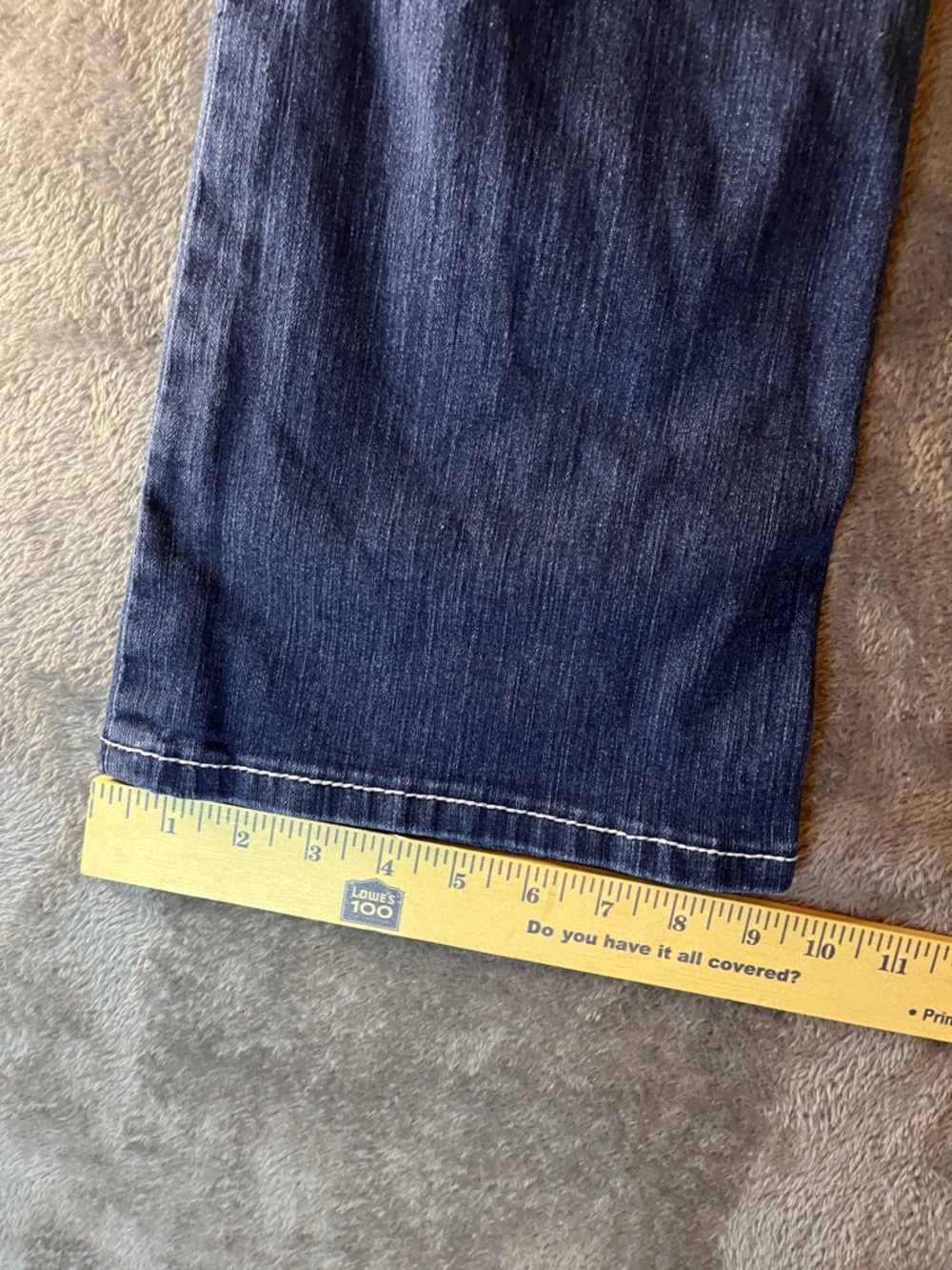 Ariat Women's Flared Midrise Boot Jeans in Dark and Medium Blue Wash - Picture 14 of 16